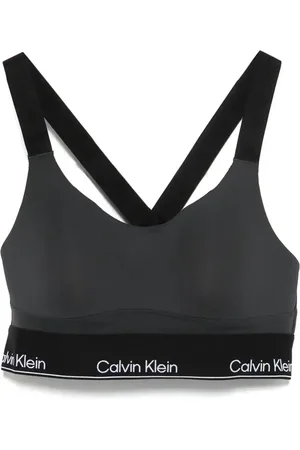 Calvin Klein Logo-waistband sports bra