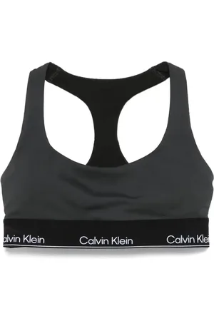 Calvin Klein Logo-waistband sports bra