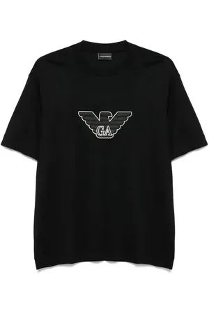 Emporio Armani Logo-embroidered T-shirt