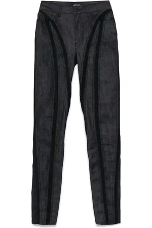 MUGLER Mesh-panel skinny jeans