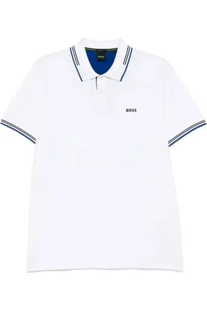 HUGO BOSS Rubberised-logo polo shirt