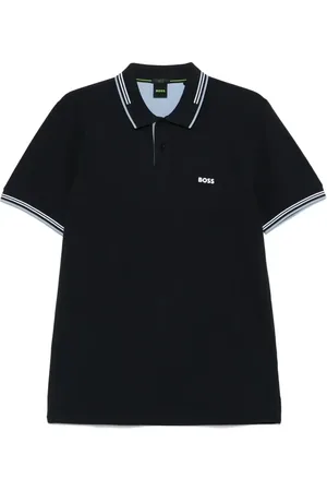 HUGO BOSS Rubberised-logo polo shirt