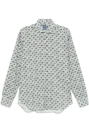 BARBA Floral-print shirt