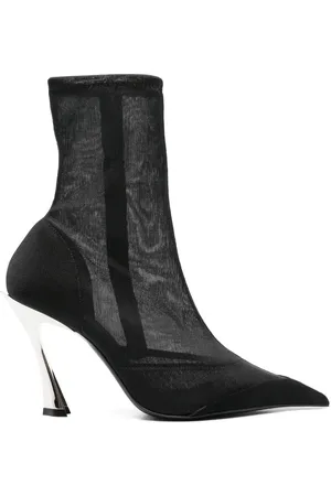 MUGLER 95mm mesh ankle boots