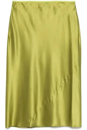 DRIES VAN NOTEN Satin midi skirt