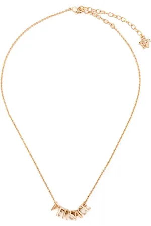 VERSACE Logo-lettering necklace