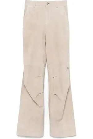 SALVATORE SANTORO Suede trousers