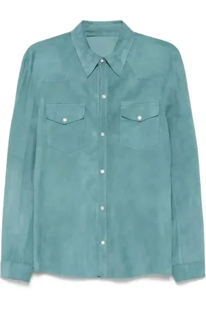 SALVATORE SANTORO Suede overshirt