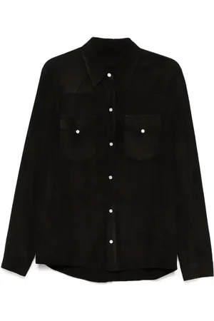 SALVATORE SANTORO Suede overshirt