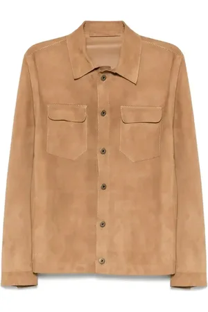 SALVATORE SANTORO Suede shirt jacket