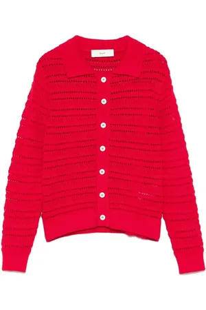 DUNST Open-collar cardigan