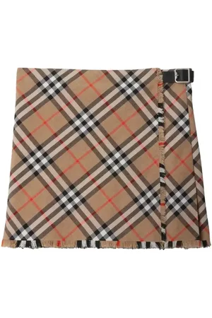 Burberry Checked mini skirt