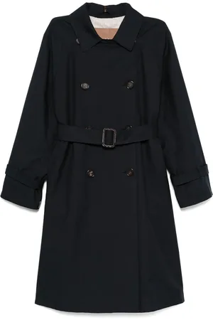 Max Mara Gabardine-weave trench coat