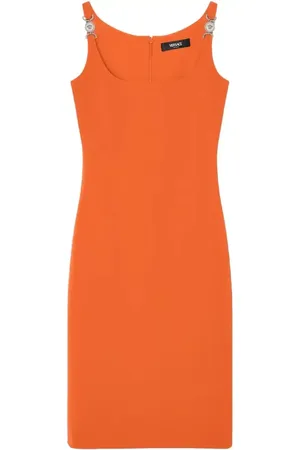 VERSACE Scoop-neck midi dress