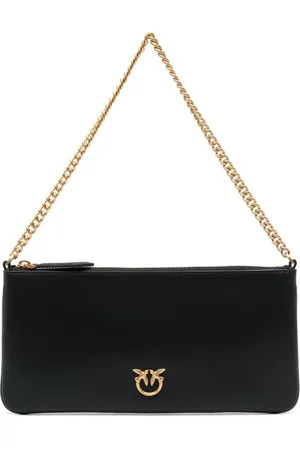 Pinko Love Birds-plaque shoulder bag