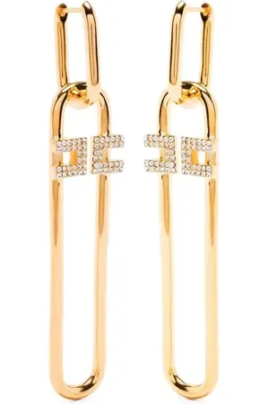 Elisabetta Franchi Rhinestone earrings
