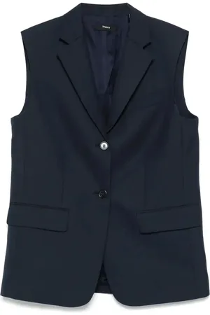THEORY Notched-lapels gilet