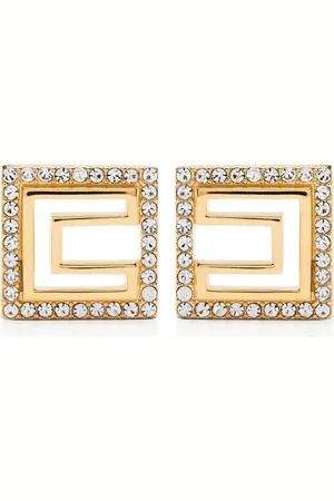 Elisabetta Franchi Micro-square rhinestone earrings