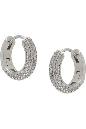 Kate Spade Pave mini huggies earrings