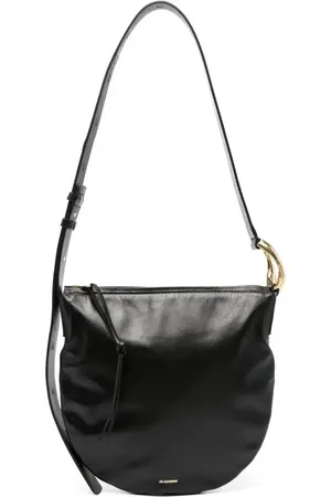 Jil Sander Logo-stamp leather shoulder bag