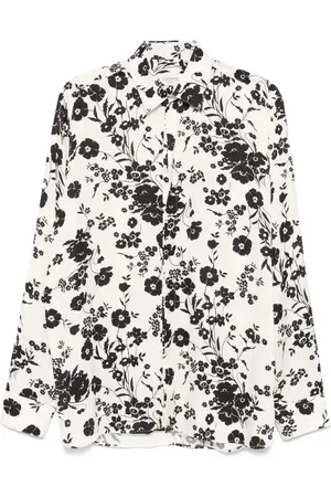 LANEUS Floral-print shirt
