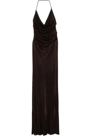 Elisabetta Franchi Open-back jersey maxi dress