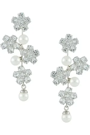 Jennifer Behr Aria crystal pearl earrings