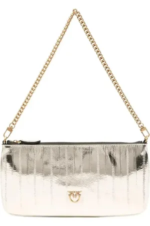 Pinko Love Birds-plaque shoulder bag