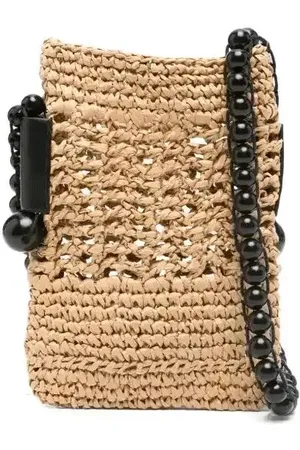 CMMN SWDN Raffia messenger bag
