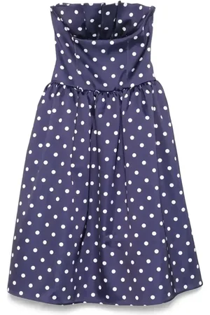 Self-Portrait Polka-dot midi dress