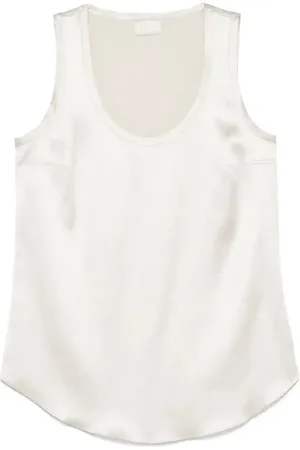 Brunello Cucinelli Satin sleeveless top