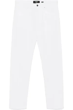 Fendi FF-embroidered jeans