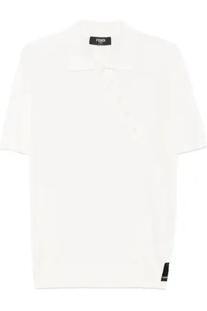 Fendi Asymmetric polo shirt