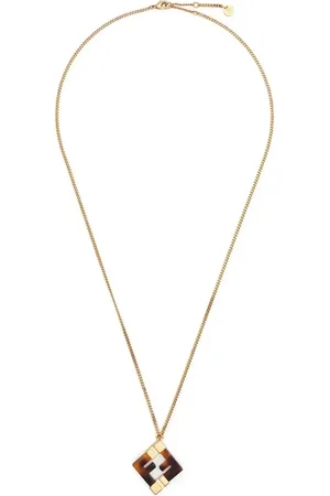 Fendi FF-pendant necklace