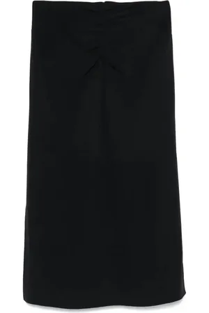 Etro Gathered midi skirt
