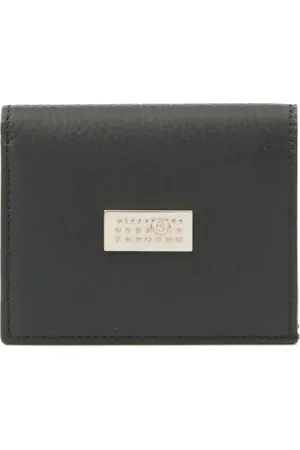 Maison Margiela Logo plaque leather bi-fold wallet
