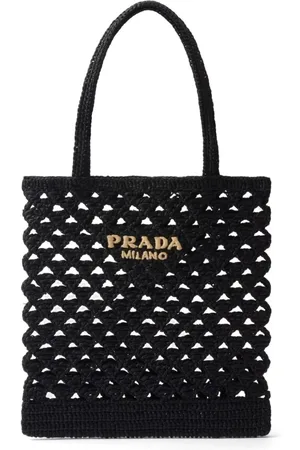 Prada Woven crochet tote bag