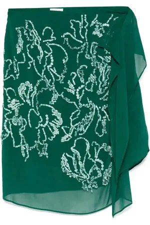DRIES VAN NOTEN Sequin-detail midi skirt