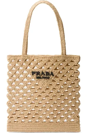 Prada Woven crochet tote bag