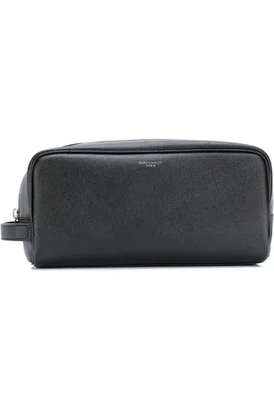 Saint Laurent Logo-stamp leather pouch