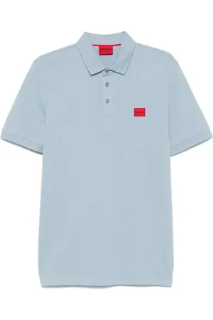 HUGO BOSS Logo-patch polo shirt