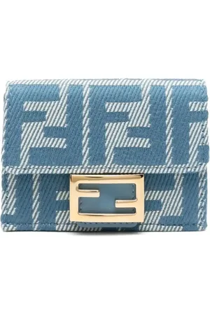 Fendi Micro trifold jacquard wallet