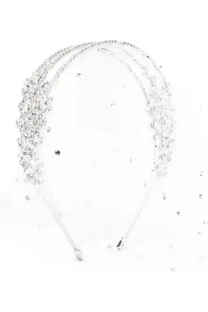 Self-Portrait Crystal-embellished veil headband