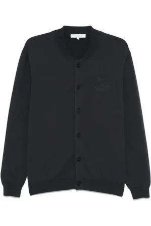 Maison Kitsuné Bold Fox Head-embroidered cardigan
