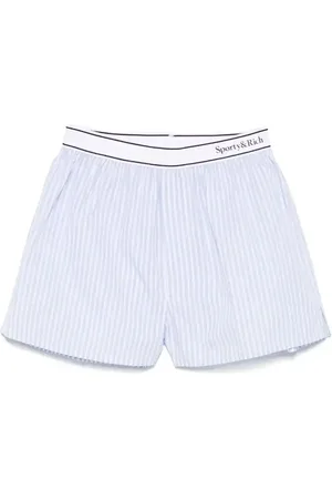 Sporty & Rich Logo-waistband shorts