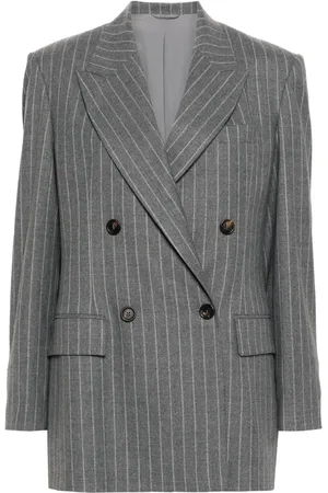 Brunello Cucinelli Pinstriped wool blazer