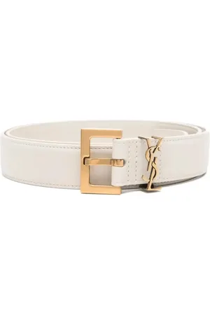 Saint Laurent Cassandre leather belt