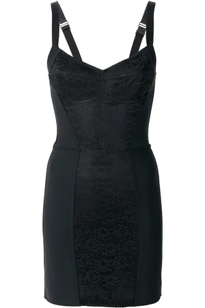 Dolce & Gabbana Floral-lace corset slip dress