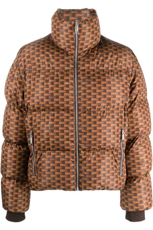 Bally Geometric-print padded jacket