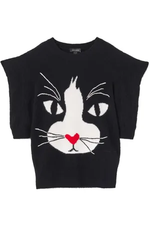 Marc Jacobs Cat-intarsia cashmere jumper